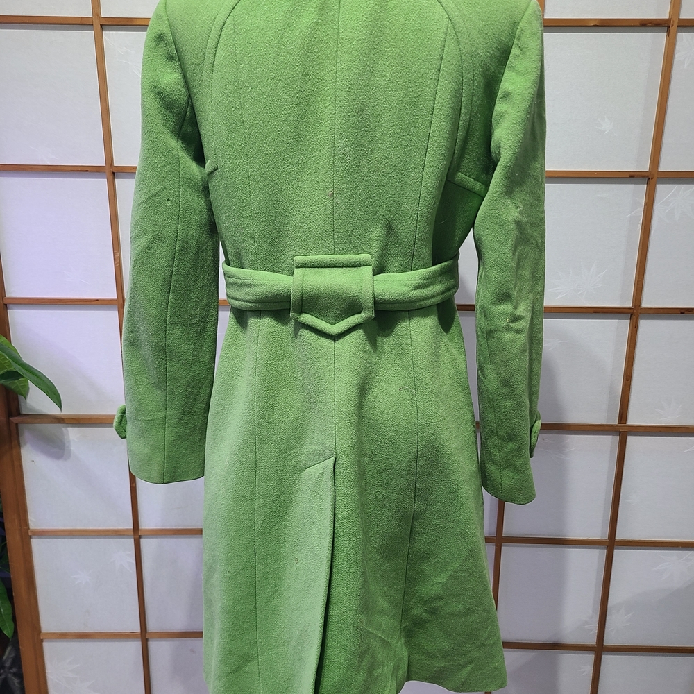 Lilly Pulitzer Bright Green Belted Trench Coat - Picture 3 of 4